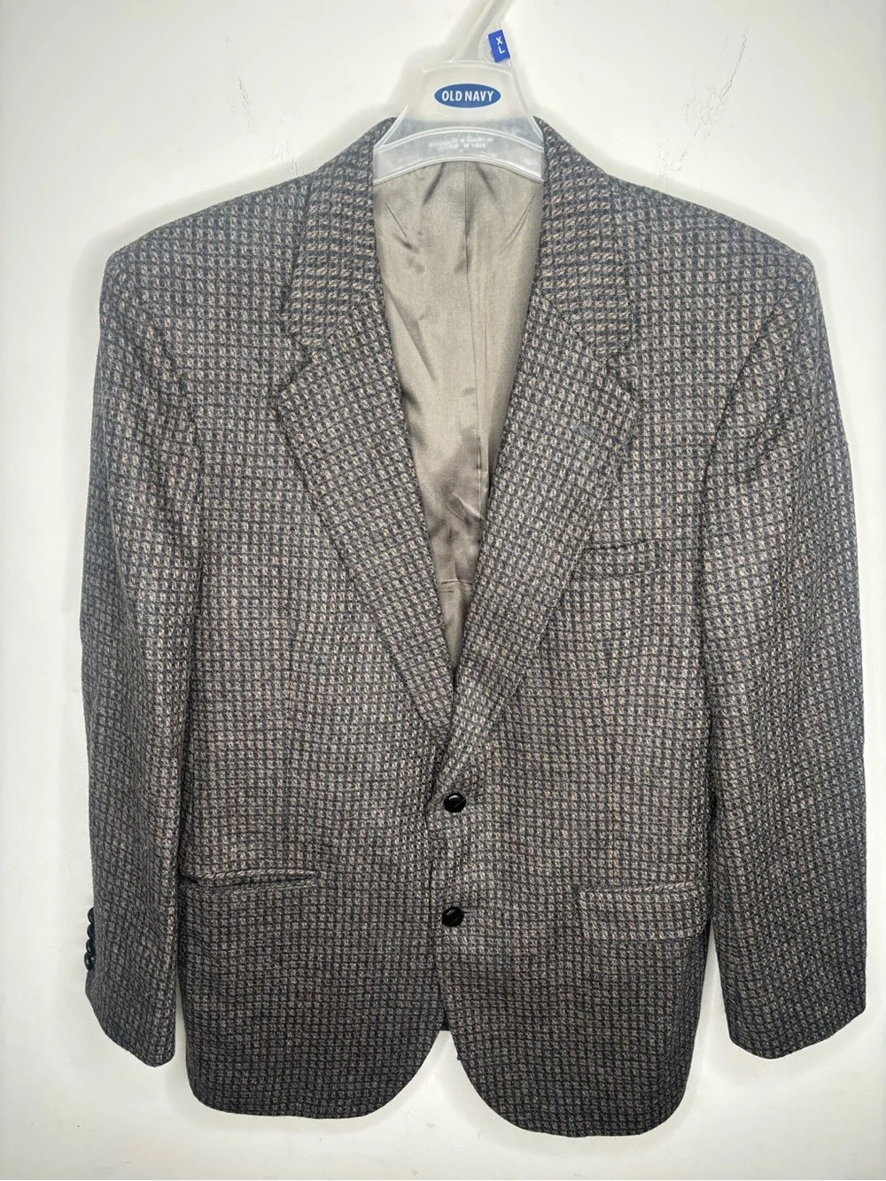 Stanely Blacker Vintage Tweed Men's Brown Patterned Blazer Size 44L